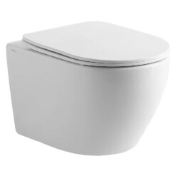 Lavabo Studio rimless væghængt toilet m/slim toiletsæde, Hvid
