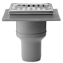 Plast lodret udløb 75 mm