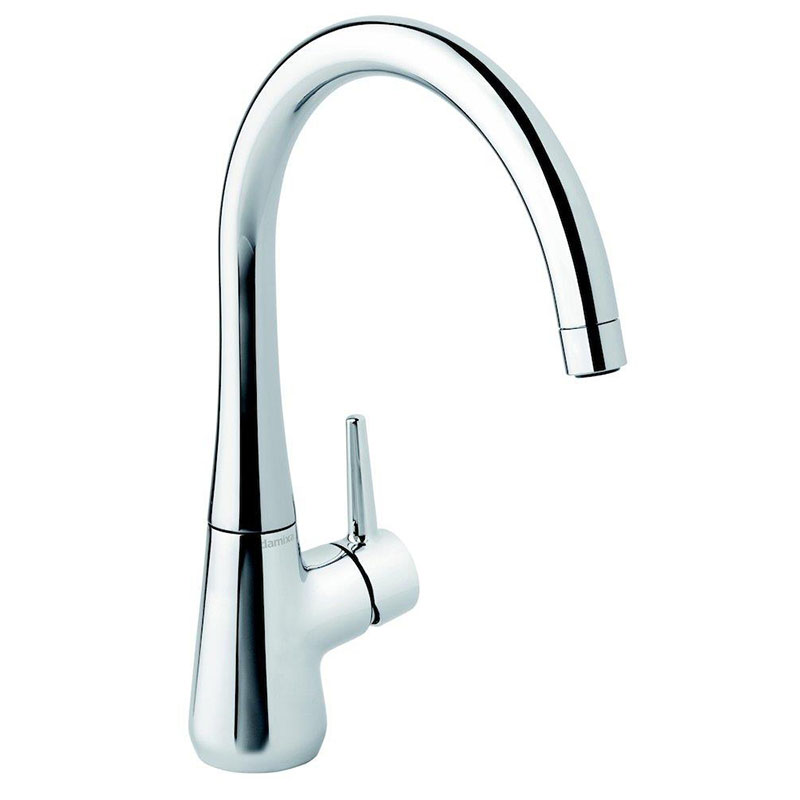 damixa-bell-koekkenarmatur-i-krom-med-hoej-c-tud