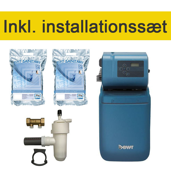 BWT AQA Basic Blødgøringsanlæg med installationssæt og salttabs