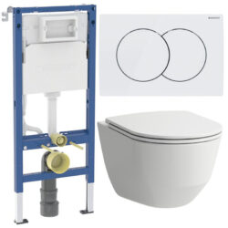 Komplet toiletpakke m/ Laufen Pro vægtoilet, toiletsæde med softclose og cisterne