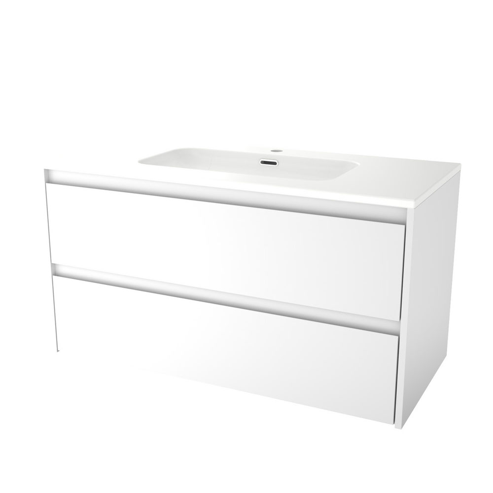 sanibell-proline-moebelsaet-i-hvid-hoejglans-med-2-skuffer-100x46cm