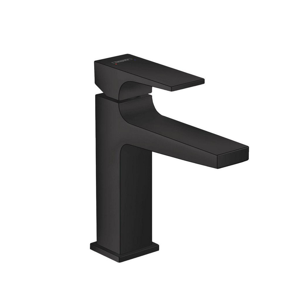 hansgrohe-metropol-110-haandvaskarmatur-med-push-open-bundventil-i-mat-sort