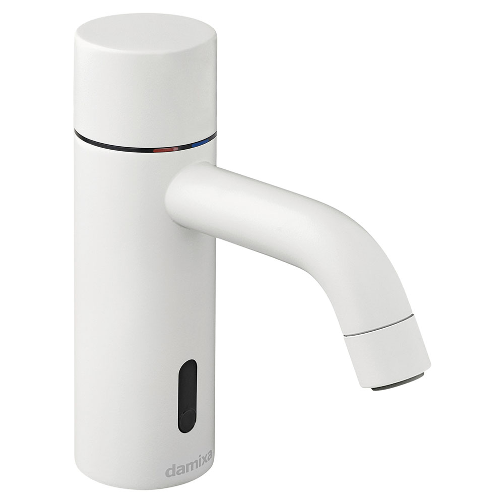 damixa-silhouet-touchless-small-haandvaskarmatur-i-mat-hvid