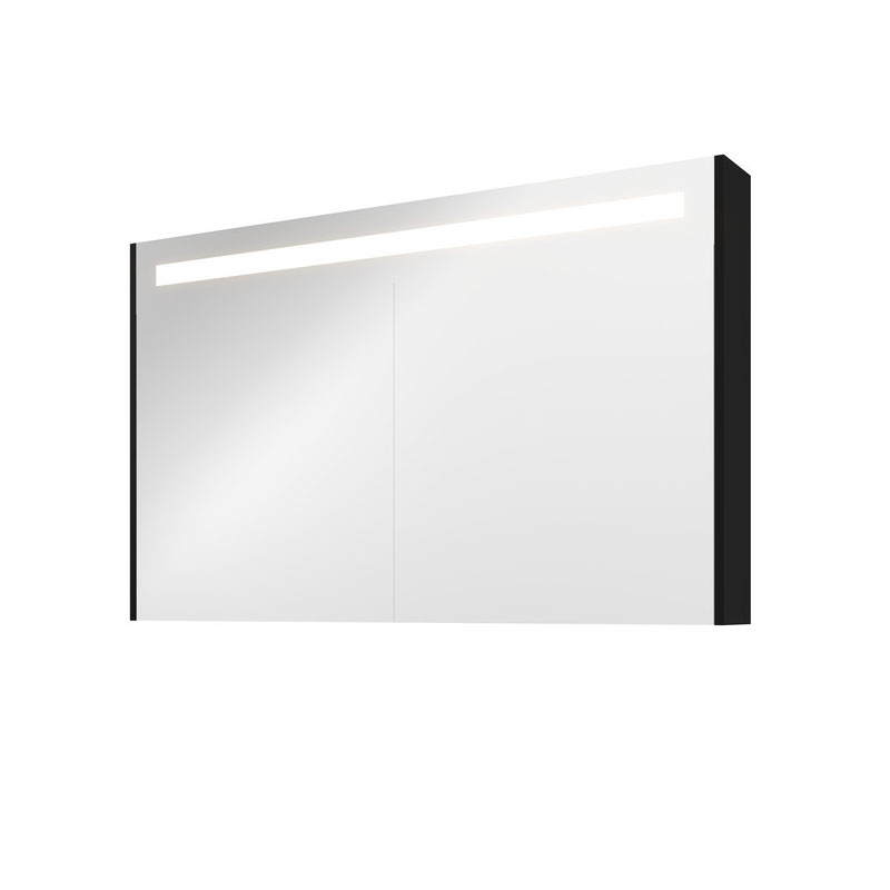 sanibell-proline-spejlskab-med-led-belysning-og-matsort-sidepaneler-120x74cm