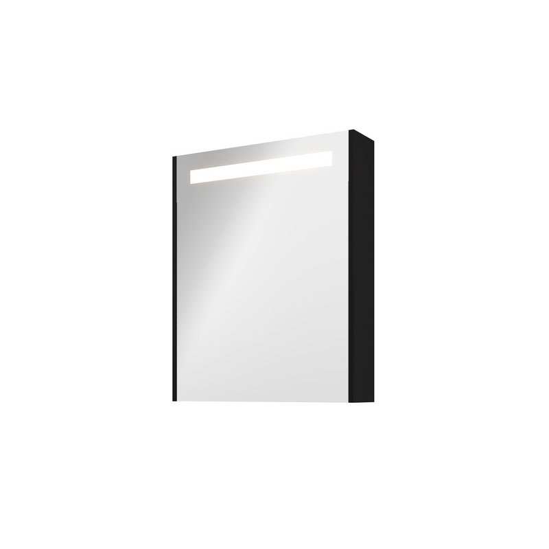 sanibell-proline-spejlskab-med-led-belysning-og-matsort-sidepaneler-60x74cm