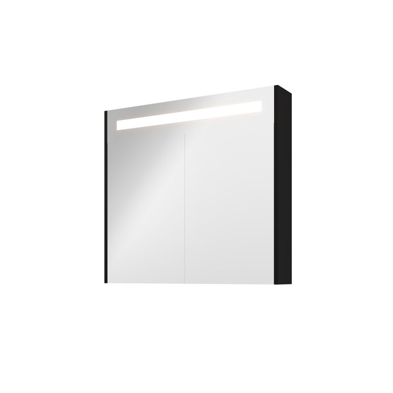 sanibell-proline-spejlskab-med-led-belysning-og-matsort-sidepaneler-80x74cm