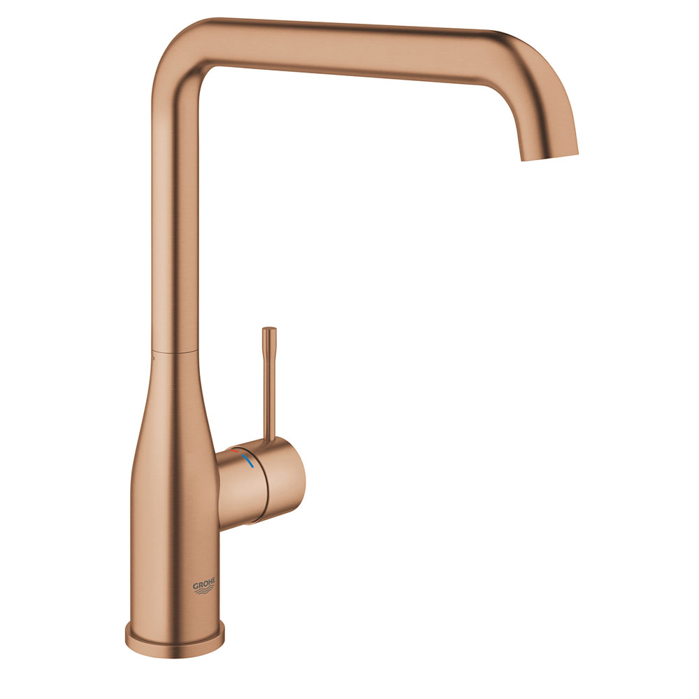 grohe-essence-koekkenarmatur-i-boerstet-warm-sunset-med-svingtud