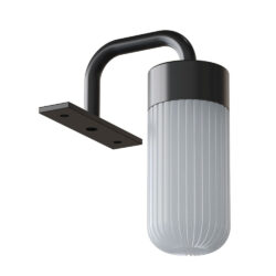 Dansani Lyra lampe ø4 cm til Dansani spejle med lysstyring Sort mat