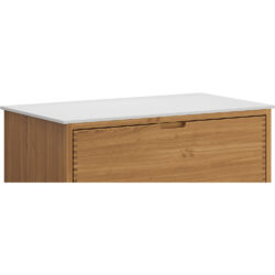 Solid Surface bordplade i hvid 81x46cm