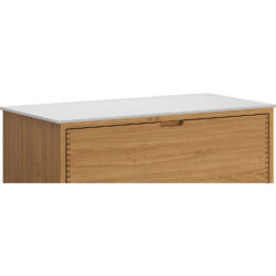 Solid Surface bordplade i hvid 91x46cm