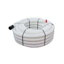 Ventilationsslange rulle a 50 meter hvid Ø75