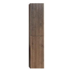 Højskab Isle Brown 35x160 cm med 2 låger og 6 hylder