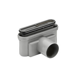 Unidrain udløbshus vandret m/vandlås Ø75