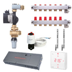 Danfoss Icon2 komplet trådløs gulvvarmestyring inklusiv pumpe - 2 kredse