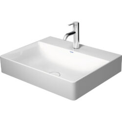 Duravit DuraSquare håndvask med hanehul og uden overløb 600x470 mm