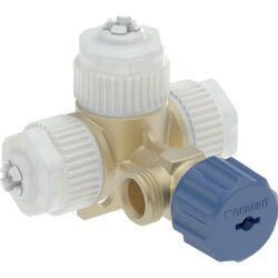 GEBERIT vandtilslutning til PEX-rør, med integreret hjørneventil