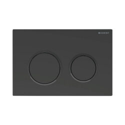 Geberit betjeningsplade Omega 20 i mat sort/sort
