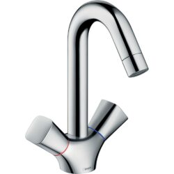 HansGrohe Logis 2-grebs håndvaskarmatur 150 med svingtud, uden bundventil - Krom