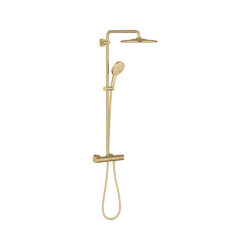 Grohe Rainshower SmartActive 310 brusesystem med termostat til vægmontering i børstet cool sunrise